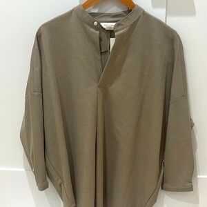 Club Monaco pale olive green Blouse